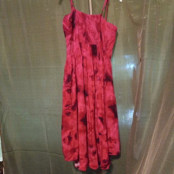 Hot pink Tie dye Dress - Picture 4 of 5